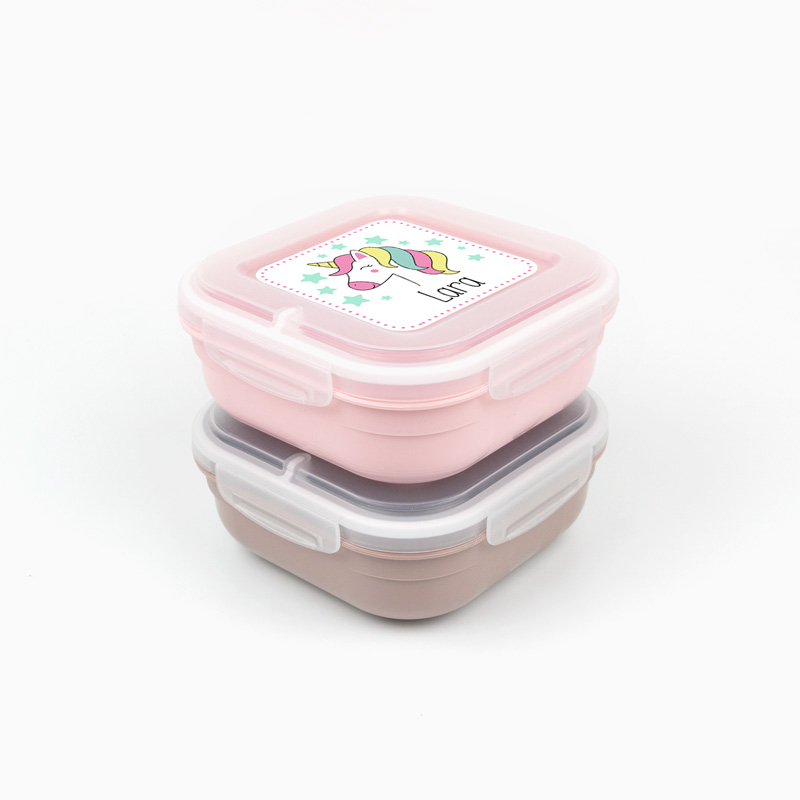 Pack 2 Fiambreras herméticas Personalizadas Arcoíris Soft y Unicornio - Imagen 3