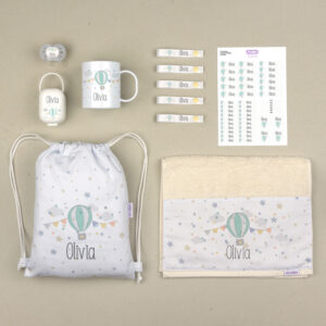 Pack Mi Cole Personalizado Globo + Regalo Etiquetas para objetos