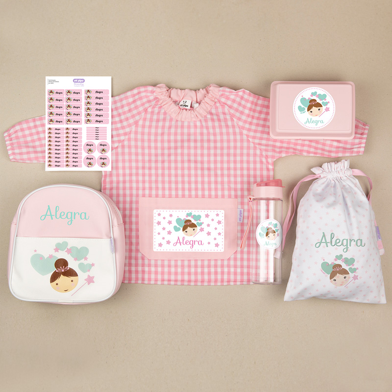 Pack Mi Guarde Personalizado Hada + Regalo Cajita Porta Alimentos