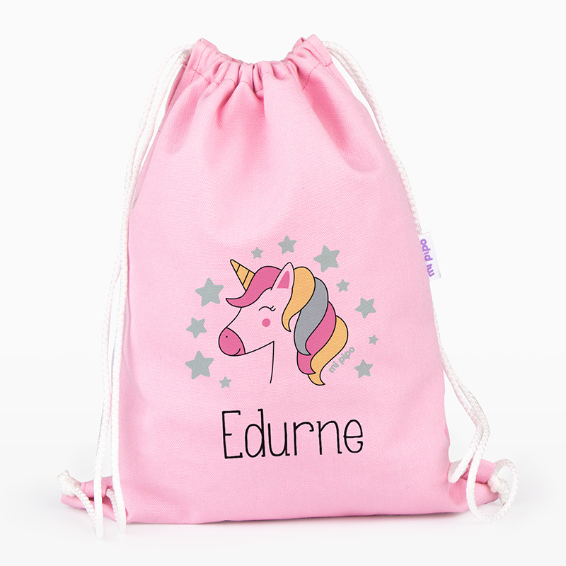 Petate Medium Personalizado Unicornio, color a elegir