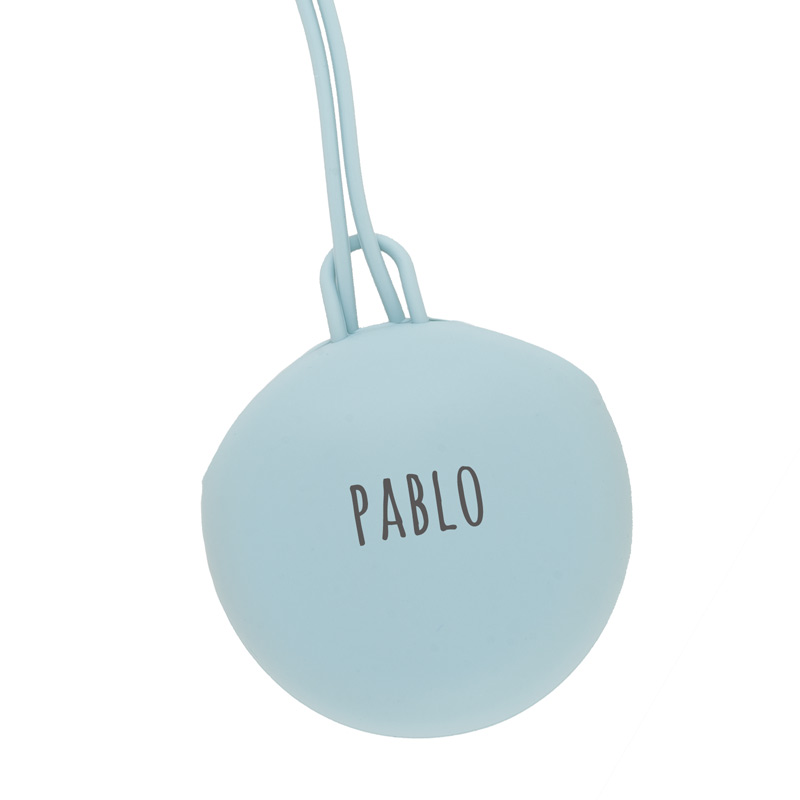 Portachupetes de Silicona Gummy Personalizado Azul Soft