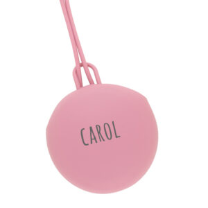 Portachupetes de Silicona Gummy Personalizado Rosa Blush