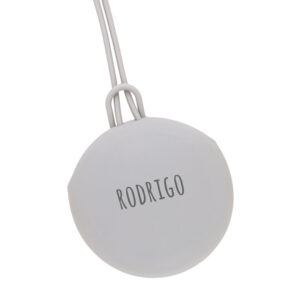 Portachupetes de Silicona Gummy Personalizado Gris