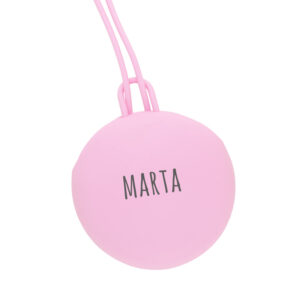 Portachupetes de Silicona Gummy Personalizado Rosa