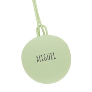 Portachupetes de Silicona Gummy Personalizado Verde Soft