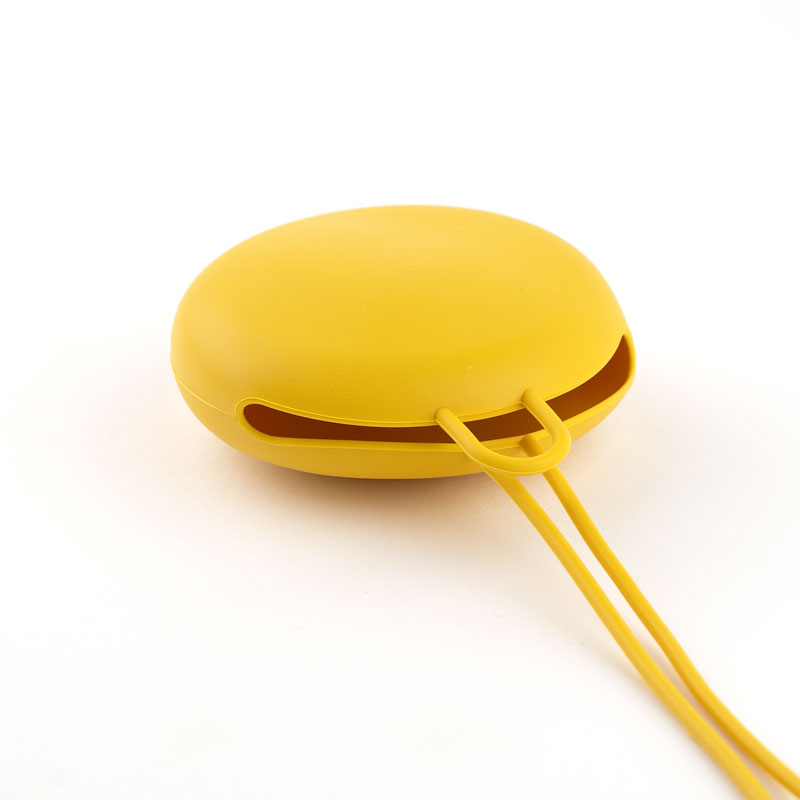 Portachupetes de Silicona Gummy Personalizado Mostaza - Imagen 2