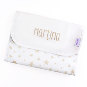 Portadocumentos Personalizado Estrellas Beige