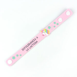 Pulsera Alergias/Intolerancias Personalizada Unicornio