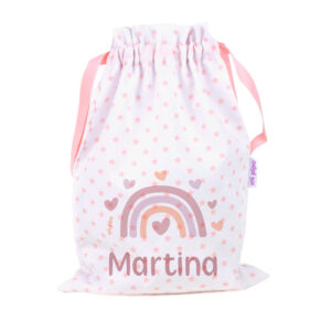 Saquito Personalizado Arcoíris Blush