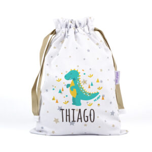 Saquito Personalizado Dinosaurio