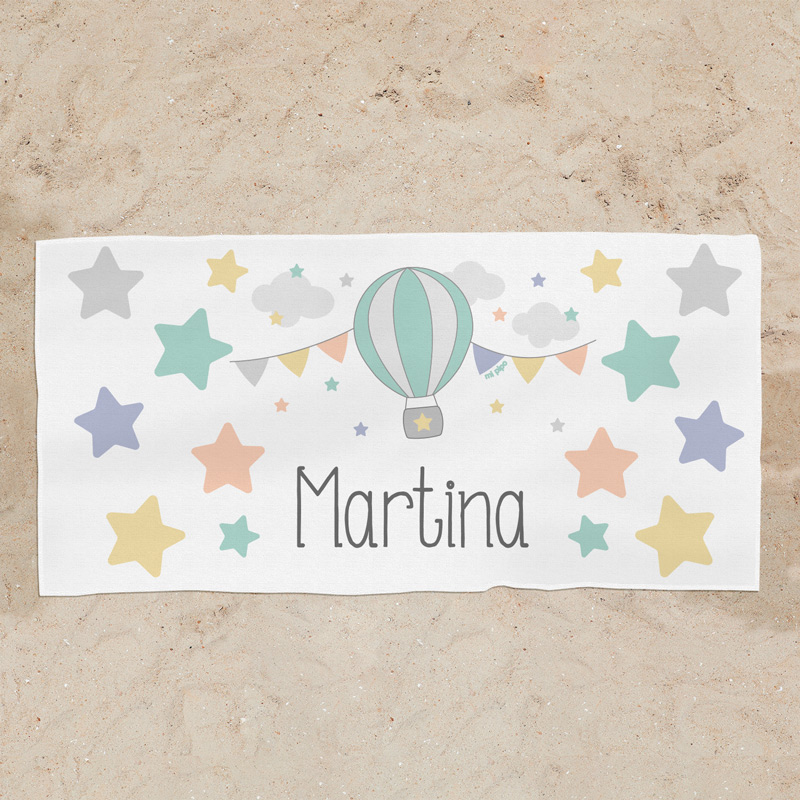 Toalla de Baño Personalizada Globo