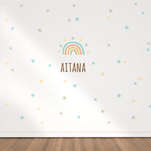 Vinilo Maxi de pared Personalizado Arcoíris Soft