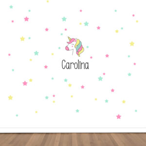 Vinilo Maxi de pared Personalizado Unicornio