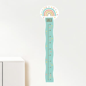 Vinilo Medidor de pared Personalizado Arcoíris Soft