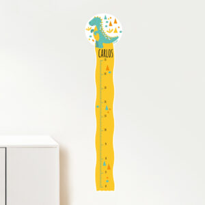 Vinilo Medidor de pared Personalizado Dinosaurio