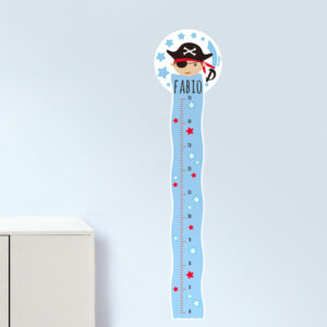 Vinilo Medidor de pared Personalizado Pirata