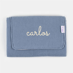 Cambiador Gofre Azul personalizado