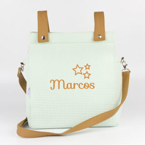 Bolso Panera Gofre Verde Soft personalizado