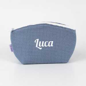 Neceser Gofre Azul personalizado