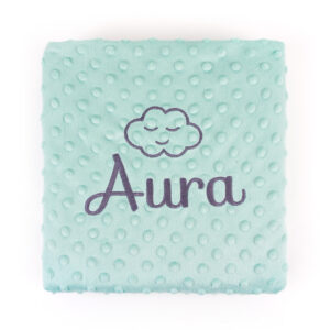 Manta Personalizada Menta, con dibujo a elegir