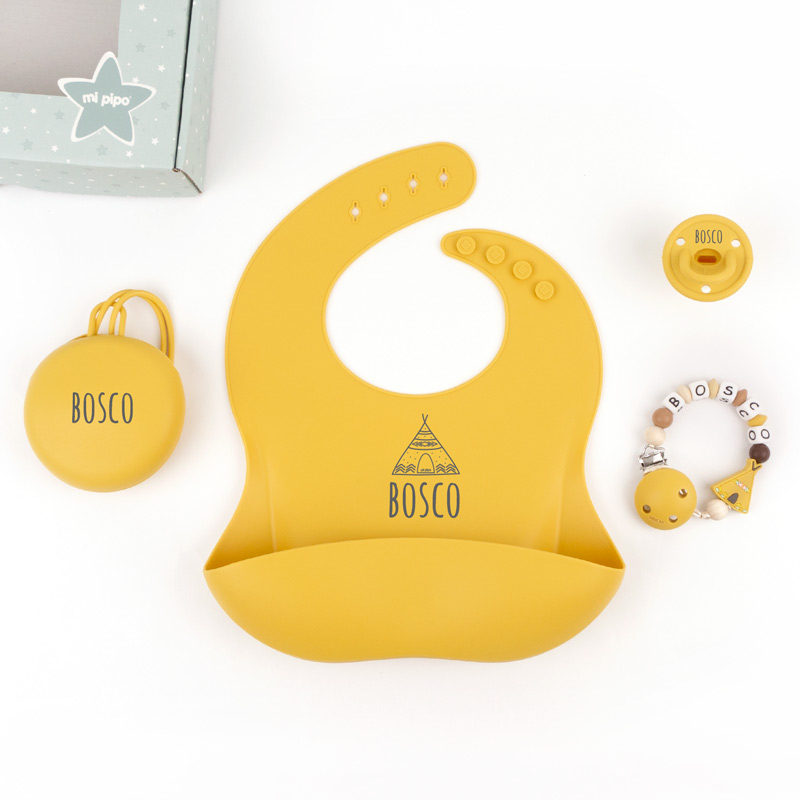 pack personalizado bebé amarillo