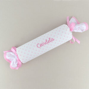 Cojín Antivuelco Caramelo Estrellas Rosas personalizado