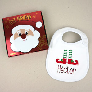 Babero Navidad Elfo personalizado